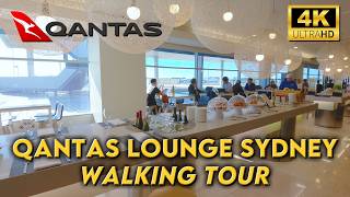 QANTAS INTERNATIONAL BUSINESS LOUNGE | Sydney Kingsford Smith Airport  | 4K UHD Video Walk