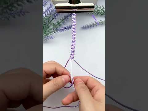 Lavender bracelet, braiding skills sharing, simple braiding bracelet tutorial, hand-woven zero-b