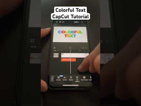 How To Get COLORFUL TEXT In CapCut Tutorial