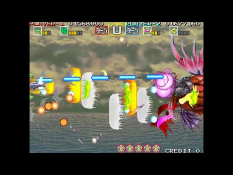 [182]太空戰鬥機外傳-Darius Gaiden-單人雙打零接關全破 Double Play 1 Coin Clear #7 A-C-F-J-O-U-V'(NoMiss)