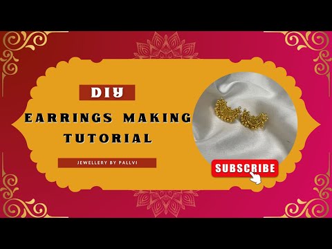 चंद्रा कानातले कसे बनवायचे | DIY Earring #handmade