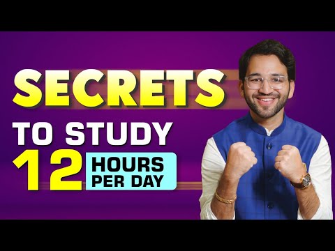 Secret to Study 12 hours per day | CA Final | CA Intermediate | ICAI | CA Shubham Singhal