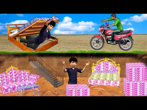 Secret Bed Money Thief Comedy Underground Money Hindi Kahani Hindi Moral Stories Funny Comedy Video