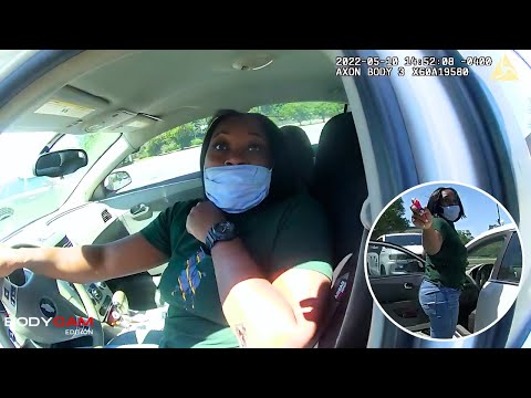 Unhinged Woman Pepper Sprays Police Officer and Plays the Victim