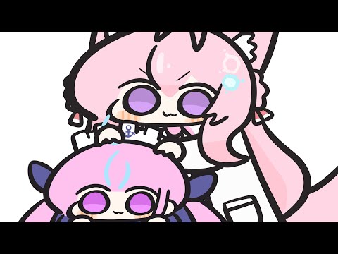 こよこよこよこよ！【Hololive Animation| 博衣こより/湊あくあ】