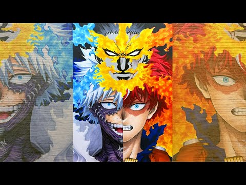 Drawing ENDEAVOR | DABI | SHOTO - My Hero Academia