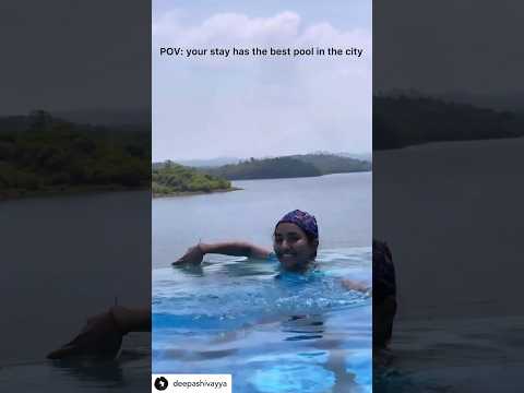 Best pool in Wayanad #roadtrip #kannadavlogs #wayanad #nature #love #pool #youtubeshort #resort