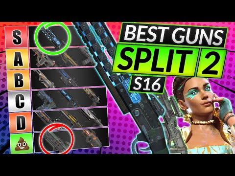 NEW WEAPONS Tier List for Split 2 of Season 16 - BEST and WORST GUNS - Apex Legends Guide