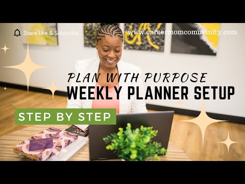 Weekly Planner Setup| Creating a consistent planning routine| Busy mom life