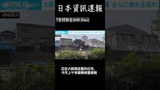 大阪西成區兩棟房屋倒塌｜日本資訊速報 #shorts