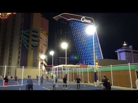 ROOFTOP Pickleball Las Vegas Plaza Hotel