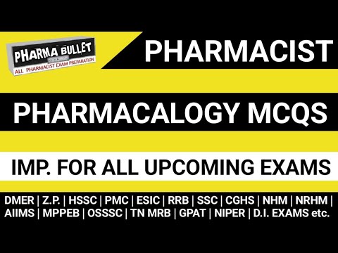 Pharmacist exam preparation | IMP. Pharmacology questions | OSSSC | HSSC | MPPEB | DMER | PMC etc.