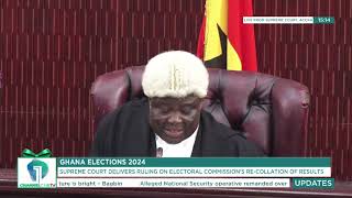 Breaking: Supreme Court QUASHES re-collation results for Okaikwei Central,Tema Central, 2 others!