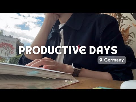 (sub) Fall Reading Season 🍂 | AirPods 4 Unboxing, New Keyboard | Grad Life in Germany