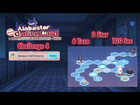 Blue Archive Global - Alabaster Calling Card Rerun Challenge 4 (3 Star, 6 Turn & 120 Sec Clear)