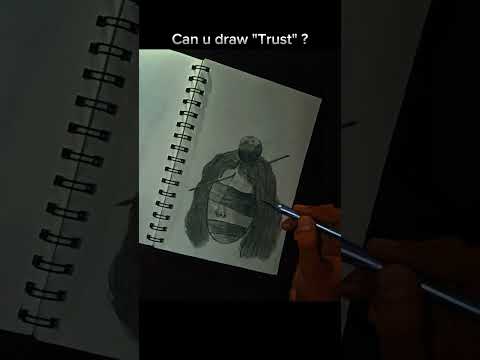 I can draw "Trust" 💁‍♂️....#art #trust