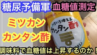 【糖尿病 食事】ミツカン カンタン酢 調味料の血糖値測定 キャベツの酢漬け