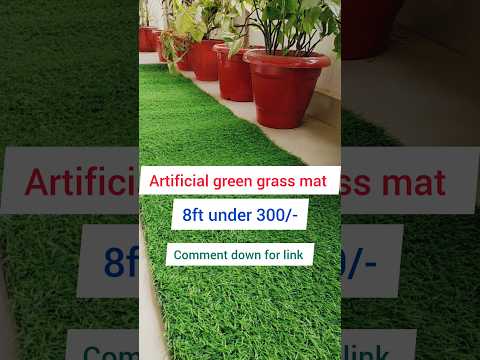 Artificial green grass mat #meesho #viralshort #artificalgrass #ytshort #shortsvideo #messhofinds