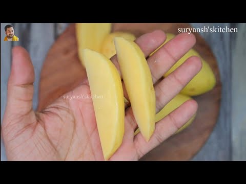 potato wedges recipe | how to make deep fried & baked potato wedges | crispy potato wedges