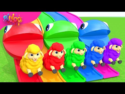 Baa Baa Black Sheep | Colorful Sheep Song | BluLoo Nursery Rhymes & Kids Songs