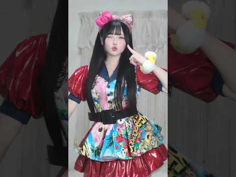 ユニバの袋が服に!? ユニバ好きの私にとっては最高でした @natsuko_make  #tiktok #cosplay #むめい #dance