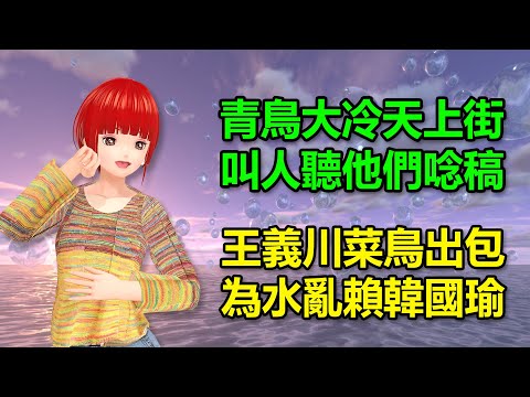 青鳥叫人大冷天上街聽他們唸稿｜王義川菜鳥出包，為水亂賴韓國瑜🍓20241218 #高雄林小姐 #Vtuber​​​​ #台灣Vtuber​​​ #台V