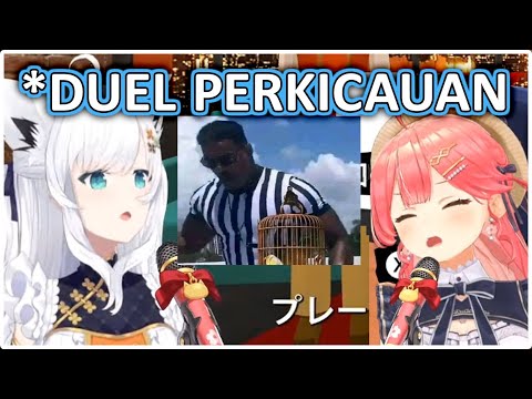 Duel Perkicauan MIKO Melawan FUBUKI | (Hololive Clips)