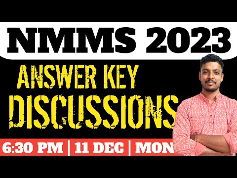 NMMS ANSWER KEY 2023 | NMMS 2023 ANSWER KEY | NMMS EXAM