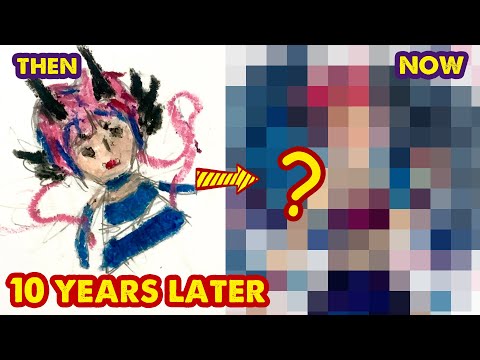 How My Fan Improve Her Drawing - 10 YEARS LATER | With Huta Chan