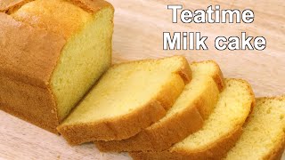 Soft & Spongy Teatime Milk Cake Recipe | Easy Tea Time milk cake