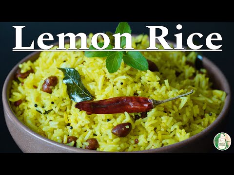 Lemon Rice recipe No Onion No Garlic | Temple Style Prasadam Lemon Rice | Quick Lunch Sattvik Kitche