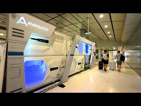 $24 Capsule Hotel in Uunderground of Suvarnabhumi Airport | Bangkok, Thailand