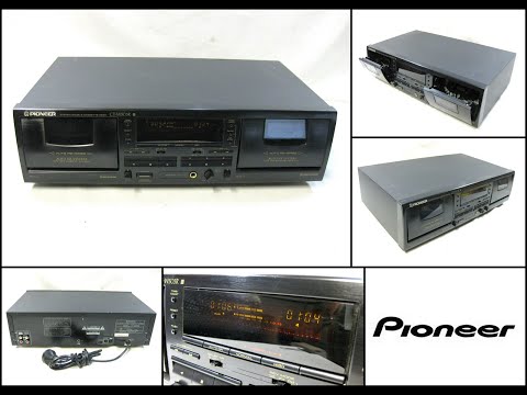 Vintage Pioneer CT-W503R Stereo Double Cassette Tape Deck (Made in Japan)