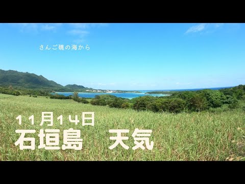 【石垣島天気】11月14日12時ごろ。15秒でわかる今日の石垣島の様子。