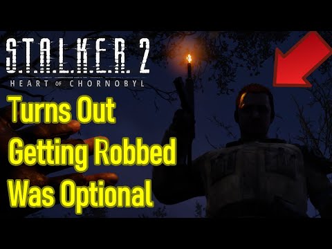 Turns out there was a way to not get robbed at the start of Stalker 2