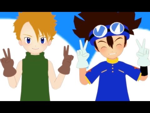 【MMD デジモン】キリトリセン【DIGIMON】