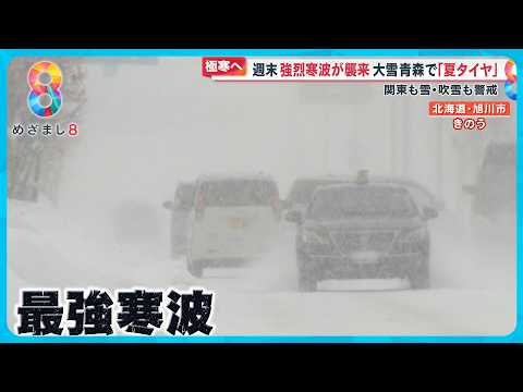 【ブルブル】寒気南下最高気温一桁も…週末｢10年に一度｣の強烈寒波襲来か 関東でも雪【めざまし８ニュース】