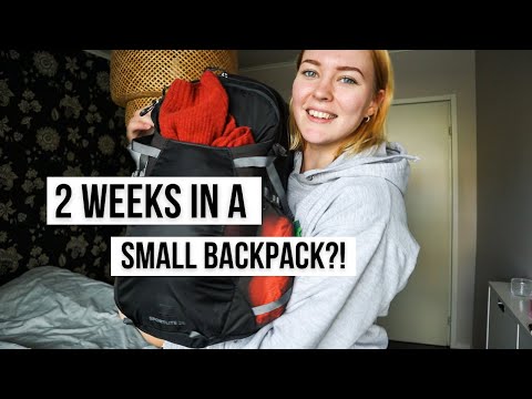 Pack with me for Portugal | Traveling with just a personal item: 2 weeks in a small backpack!