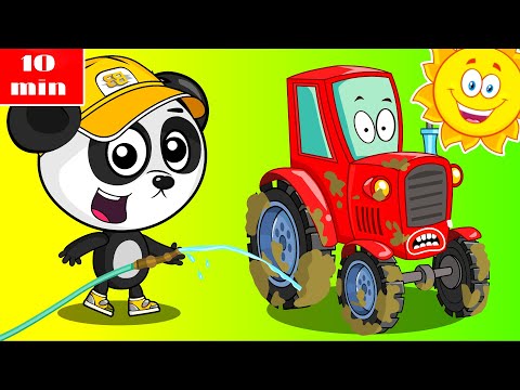 Car Wash Cartoon | Let's Wash the Car + More Baby Workshop BiBi & Kids Songs