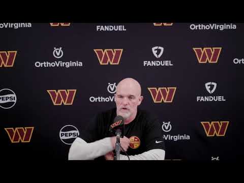 HC Dan Quinn Speaks to the Media on Victory Monday | Washington Commanders