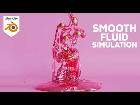 Smooth Liquid Fluid Simulation Blender | Blender Water Simulation