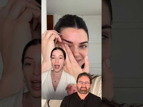 Kendall Jenner DIY Brow Lift Hack Surgeon Reacts