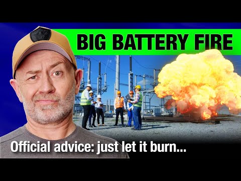 A giant Tesla battery caught fire ... and they just let it burn | Auto Expert John Cadogan