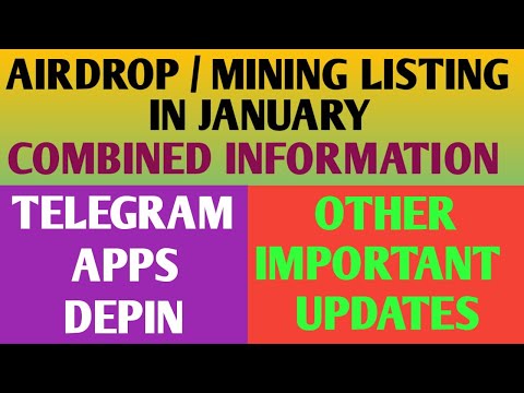 Airdrops Listing Dates in January 2025 | Crypto Airdrop Listing Date | Depin Airdrops update