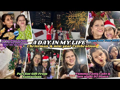 Christmas & new year celebration | Happy new year 2025 | Late night DJ| Bestie meet|Swapnali khaire