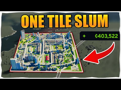 Building a 1 Tile Money Making Slum In Cities Skylines 2