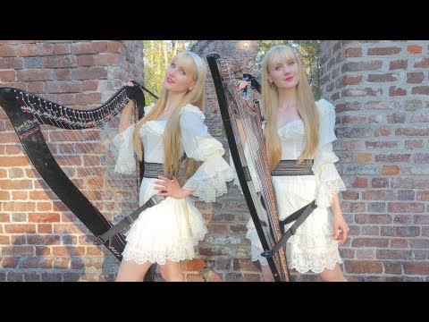 ALL THROUGH THE NIGHT (Harp Twins) Electric Harps