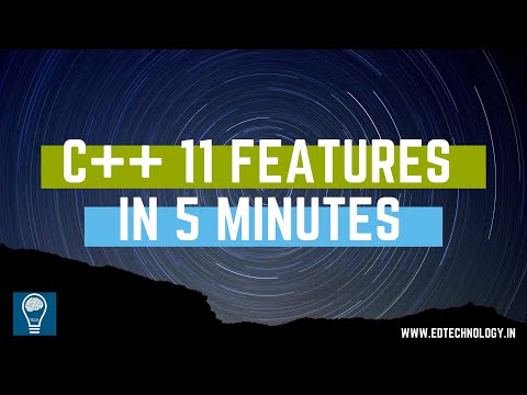 Learn C++ 11 features in 5 Minutes | C/C++ Lectures