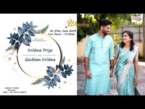 WEDDING CEREMONY OF KRISHNA PRIYA & GOUTHAM KRISHNA