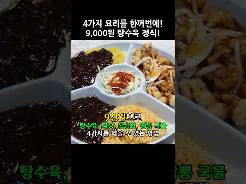 9천원으로 4가지 중국 요리 정복하기 #짜장면 #탕수육 #린차이 #가성비맛집